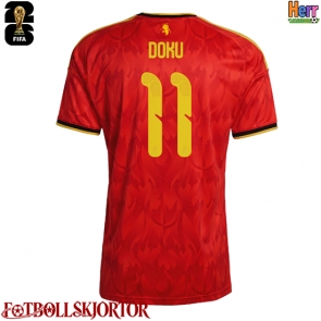 Belgien Jeremy Doku #11 Hemmatröja VM 2026 Kortärmad